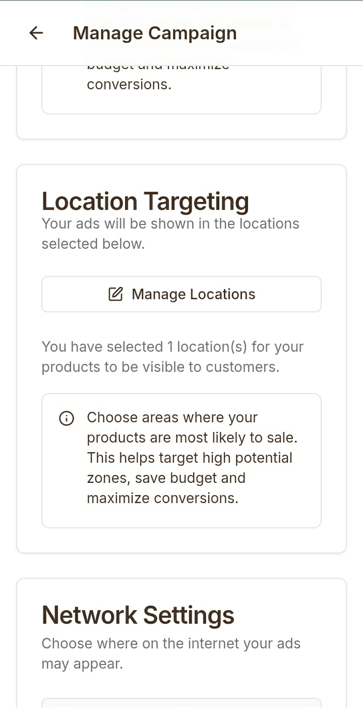 Screenshot for: 6. Choose Locations to Sell To